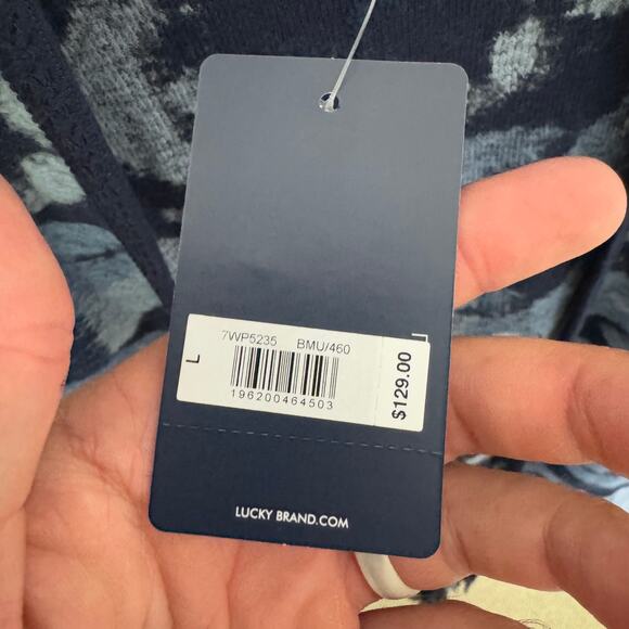 Lucky Brand Open Aztec Fringe Long Cardigan Sweater US Women's L - Picture 4 of 7